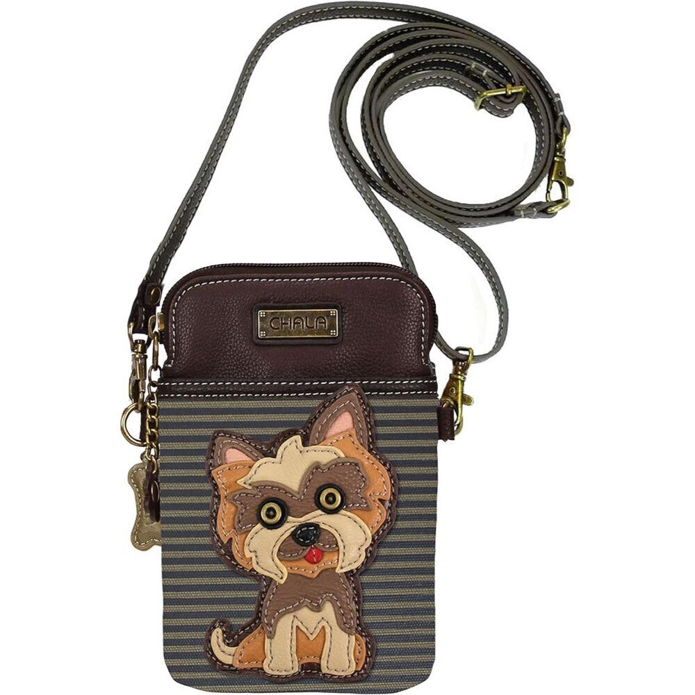 Yorkshire Terrier Crossbody Handbag Vegan Leather Small Pouch for Women